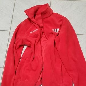 Brand New Wisconsin Columbia Zip Up
